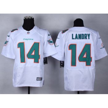 Nike Miami Dolphins #14 Jarvis Landry 2013 White Elite Jersey