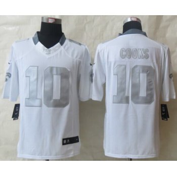 Nike New Orleans Saints #10 Brandin Cooks Platinum White Limited Jersey