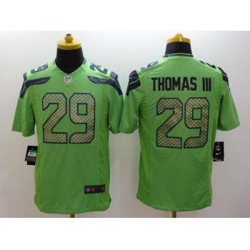 Nike Seattle Seahawks #29 Earl Thomas III Green Limited Jersey