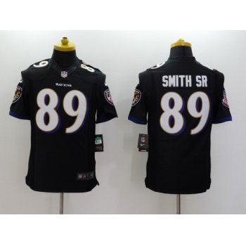 Nike Baltimore Ravens #89 Steve Smith Sr 2013 Black Limited Jersey