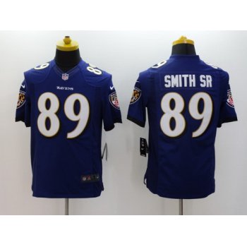 Nike Baltimore Ravens #89 Steve Smith Sr 2013 Purple Limited Jersey