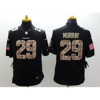 Nike Dallas Cowboys #29 DeMarco Murray Salute to Service Black Limited Jersey