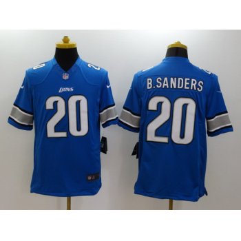 Nike Detroit Lions #20 Barry Sanders Light Blue Limited Jersey