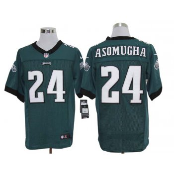 Size 60 4XL-Nnamdi Asomugha Philadelphia Eagles #24 Green Stitched Nike Elite NFL Jerseys
