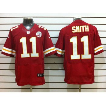 Size 60 4XL-Smith Kansas City Chiefs #11 Red Stitched Nike Elite NFL Jerseys