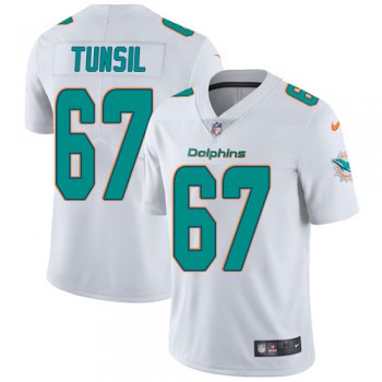 Nike Miami Dolphins #67 Laremy Tunsil White Men's Stitched NFL Vapor Untouchable Limited Jersey