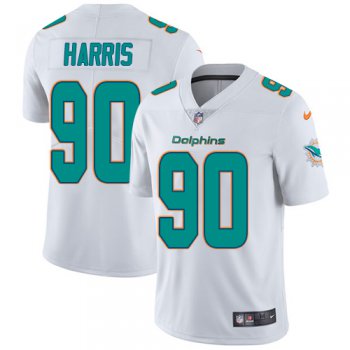 Nike Miami Dolphins #90 Charles Harris White Men's Stitched NFL Vapor Untouchable Limited Jersey