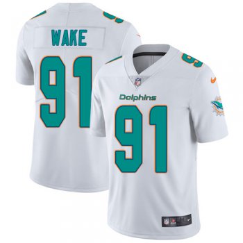 Nike Miami Dolphins #91 Cameron Wake White Men's Stitched NFL Vapor Untouchable Limited Jersey