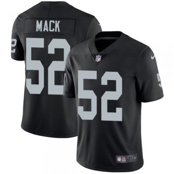 Nike Oakland Raiders #52 Khalil Mack Black Team Color Men's Stitched NFL Vapor Untouchable Limited Jersey