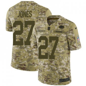 Nike Packers #27 Josh Jones Camo Men's Stitched NFL Limited 2018 Salute To Service Jersey
