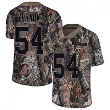 Men's Cleveland Browns #54 Olivier Vernon Camo Men's Stitched Football Limited Rush Realtree Jersey