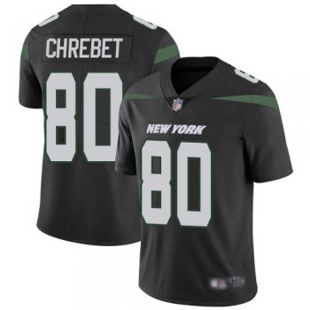 New York Jets #80 Wayne Chrebet Black Alternate Men's Stitched Football Vapor Untouchable Limited Jersey