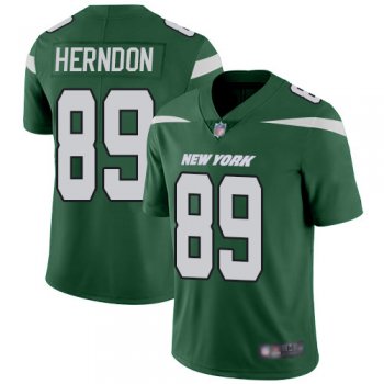 New York Jets #89 Chris Herndon Green Team Color Men's Stitched Football Vapor Untouchable Limited Jersey