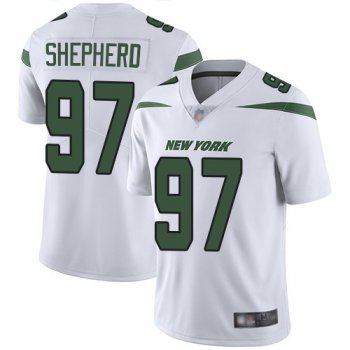 New York Jets #97 Nathan Shepherd White Men's Stitched Football Vapor Untouchable Limited Jersey