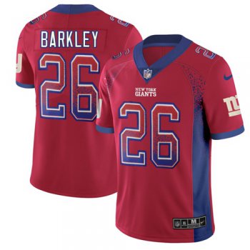 Nike Giants #26 Saquon Barkley Red Alternate Men's Stitched NFL Limited Rush Drift Fashion Jersey