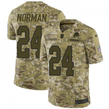Nike Redskins #24 Josh Norman Camo Men's Stitched NFL Limited 2018 Salute To Service Jersey
