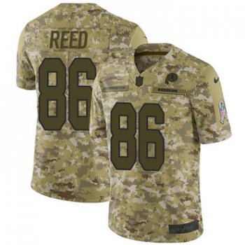 Nike Redskins #86 Jordan Reed Camo Men's Stitched NFL Limited 2018 Salute To Service Jersey