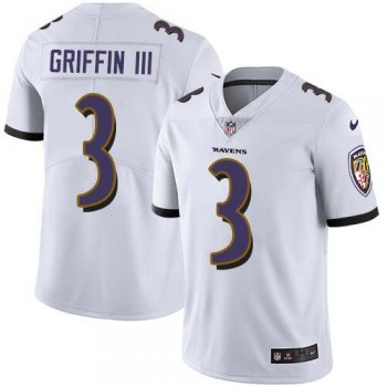 Nike Baltimore Ravens 3 Robert Griffin III White Vapor Untouchable Limited Jersey