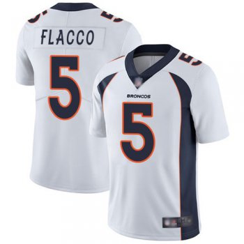 Nike Denver Broncos 5 Joe Flacco White Vapor Untouchable Limited Jersey