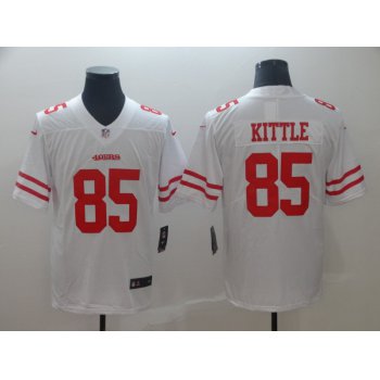 Nike San Francisco 49ers 85 George Kittle White Vapor Untouchable Limited Jersey