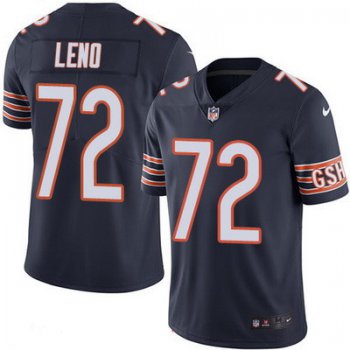 Men's Chicago Bears #72 Charles Leno Navy Blue 2016 Color Rush Stitched NFL Nike Limited Jersey