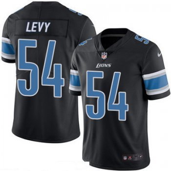 Men's Detroit Lions #54 DeAndre Levy Black 2016 Color Rush Stitched NFL Nike Limited Jersey