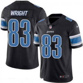 Men's Detroit Lions #83 Tim Wright Black 2016 Color Rush Stitched NFL Nike Limited Jersey