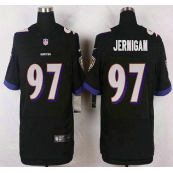 Baltimore Ravens #97 Timmy Jernigan Black Alternate NFL Nike Elite Jersey