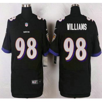 Baltimore Ravens #98 Brandon Williams Black Alternate NFL Nike Elite Jersey