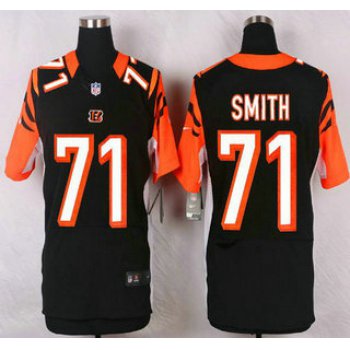Cincinnati Bengals #71 Andre Smith Black Team Color NFL Nike Elite Jersey