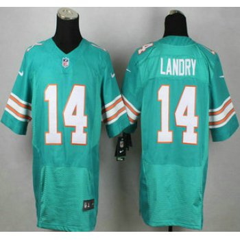 Miami Dolphins #14 Jarvis Landry Aqua Green Alternate 2015 NFL Nike Elite Jersey
