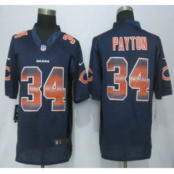 Chicago Bears #34 Walter Payton Navy Blue Strobe 2015 NFL Nike Fashion Jersey