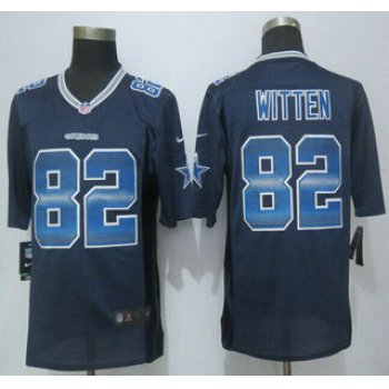 Dallas Cowboys #82 Jason Witten Navy Blue Strobe 2015 NFL Nike Fashion Jersey
