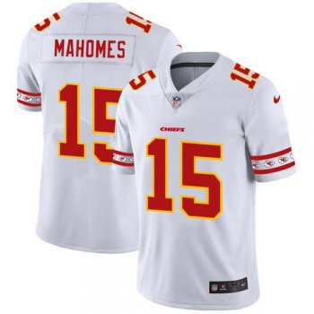 Kansas City Chiefs #15 Patrick Mahomes Nike White Team Logo Vapor Limited NFL Jersey