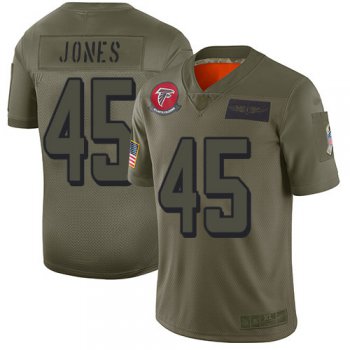 Nike Falcons #45 Deion Jones Camo Men's Stitched NFL Limited 2019 Salute To Service Jersey