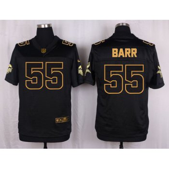 Nike Vikings #55 Anthony Barr Black Men's Stitched NFL Elite Pro Line Gold Collection Jersey