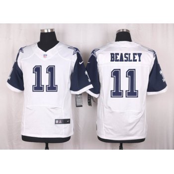 Men's Dallas Cowboys #11 Cole Beasley Nike White Color Rush 2015 NFL Elite Jersey