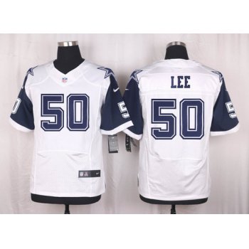 Men's Dallas Cowboys #50 Sean Lee Nike White Color Rush 2015 NFL Elite Jersey