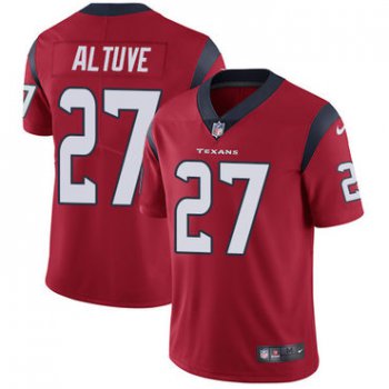 Nike Houston Texans #27 Jose Altuve Red Alternate Men's Stitched NFL Vapor Untouchable Limited Jersey