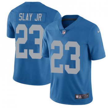 Nike Lions #23 Darius Slay Jr Blue Throwback Men's Stitched NFL Limited Jersey