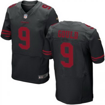 Men's San Francisco 49ers #9 Robbie Gould Black Alternate Stitched NFL Nike Elite Jersey
