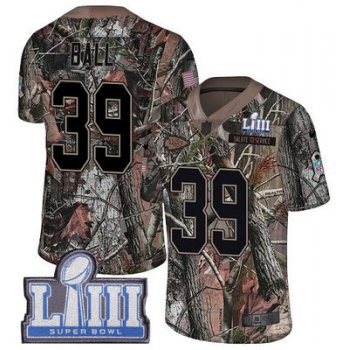 #39 Limited Montee Ball Camo Nike NFL Men's Jersey New England Patriots Rush Realtree Super Bowl LIII Bound