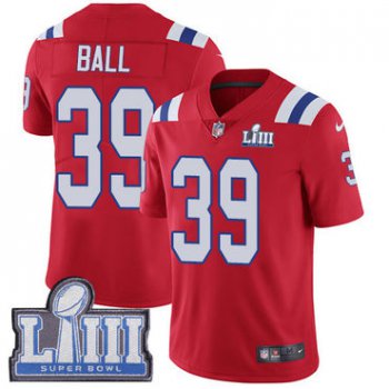 #39 Limited Montee Ball Red Nike NFL Alternate Men's Jersey New England Patriots Vapor Untouchable Super Bowl LIII Bound