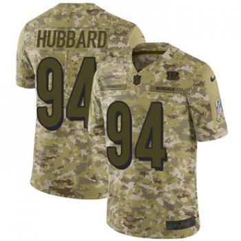 Nike Bengals #94 Sam Hubbard Camo Men's Stitched NFL Limited 2018 Salute To Service Jersey