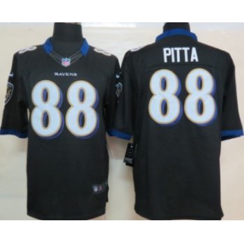 Nike Baltimore Ravens #88 Dennis Pitta Black Limited Jersey