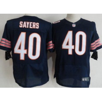 Nike Chicago Bears #40 Gale Sayers Blue Elite Jersey