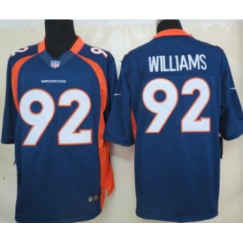 Nike Denver Broncos #92 Sylvester Williams Blue Limited Jesey