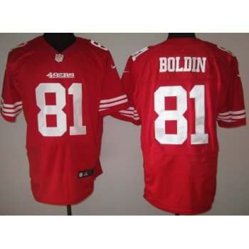Nike San Francisco 49ers #81 Anquan Boldin Red Elite Jersey