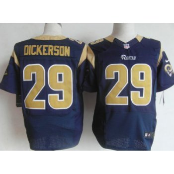 Nike St. Louis Rams #29 Eric Dickerson Navy Blue Elite Jersey