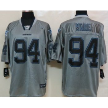 Nike Dallas Cowboys #94 DeMarcus Ware Lights Out Gray Elite Jersey